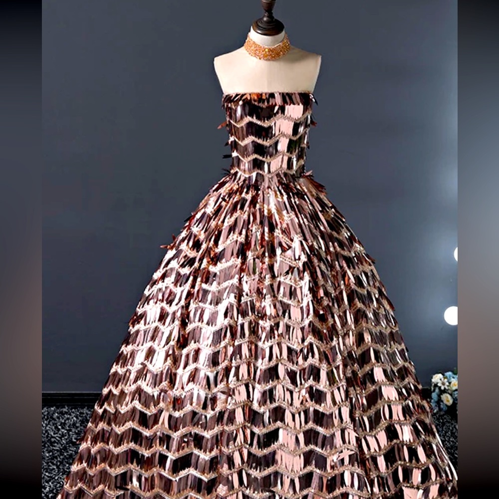 ROSE GOLD PAGEANT/dress
